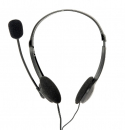 Gembird MHS-123 Stereo-Headset mit Lautstärkeregler schwarz